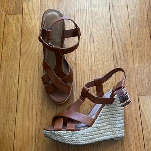 Gorgeous Brown Wedge Sandals